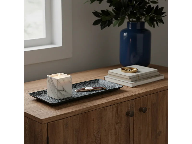 Plateau décoratif Code - Noir