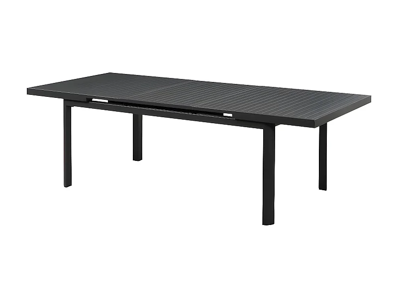 Uitschuifbare tuintafel NAURU van aluminium 180/240cm - Antraciet