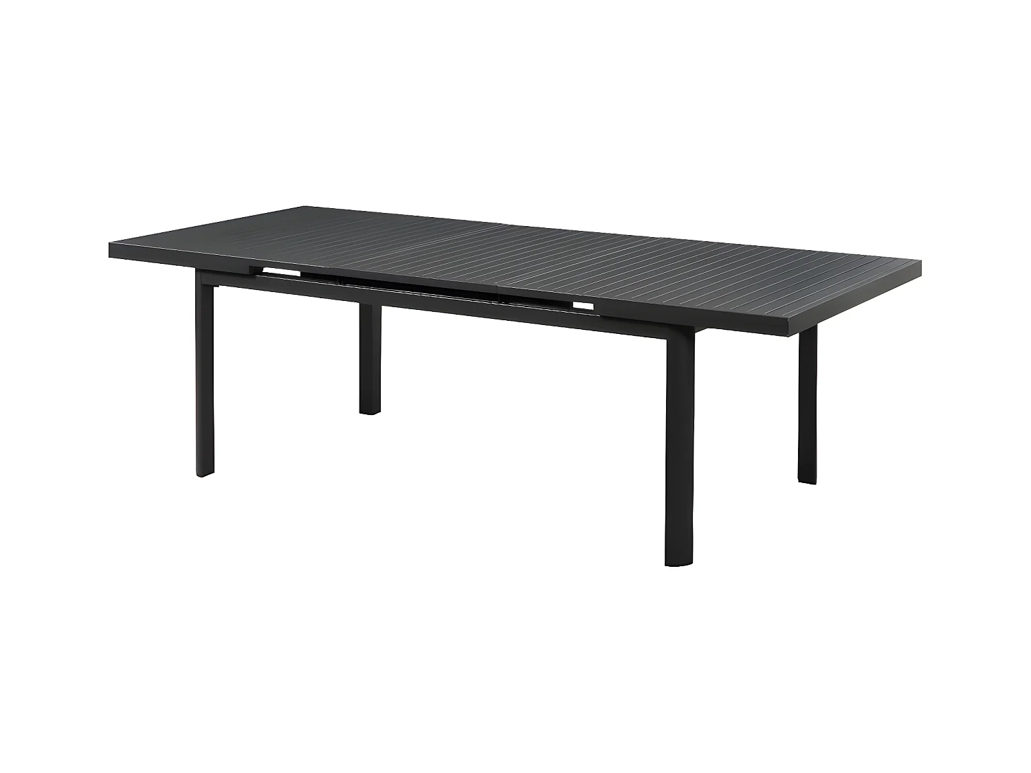 Table de jardin extensible en aluminium L.180/240cm - Anthracite - NAURU de MYLIA
