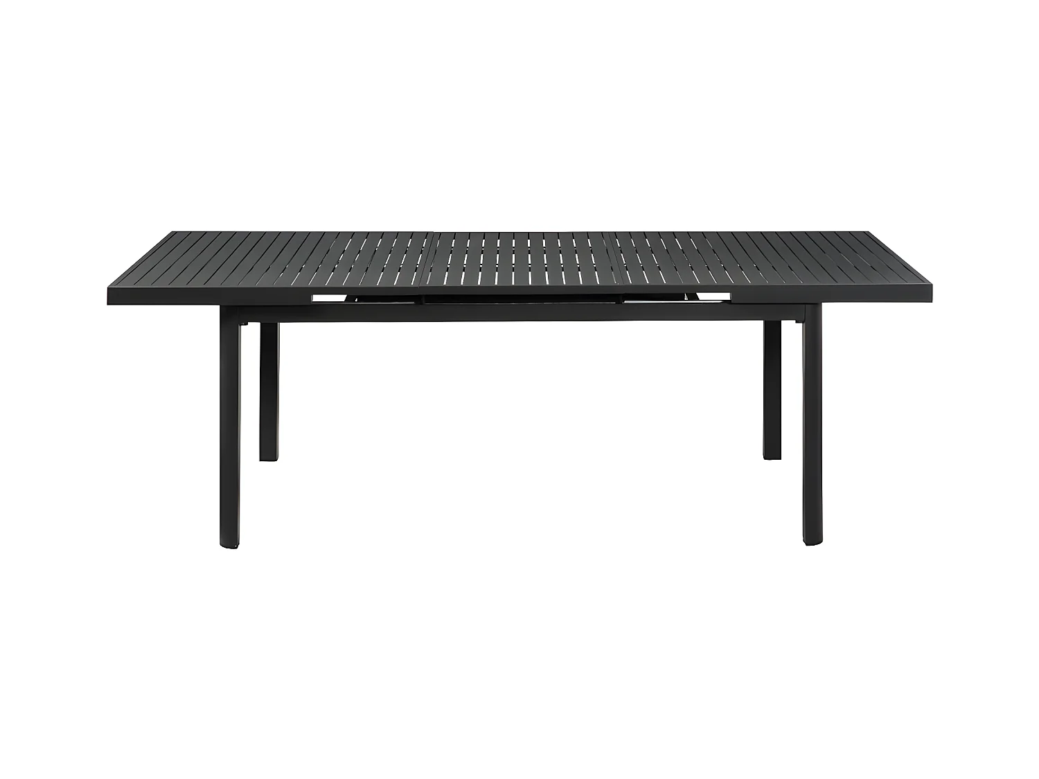 Table de jardin extensible en aluminium L.180/240cm - Anthracite - NAURU de MYLIA