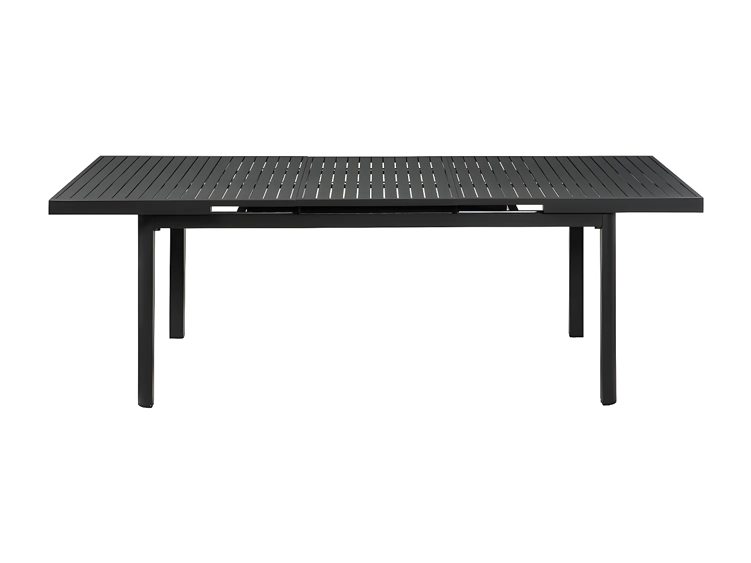 Table de jardin extensible en aluminium L.180/240cm - Anthracite - NAURU de MYLIA