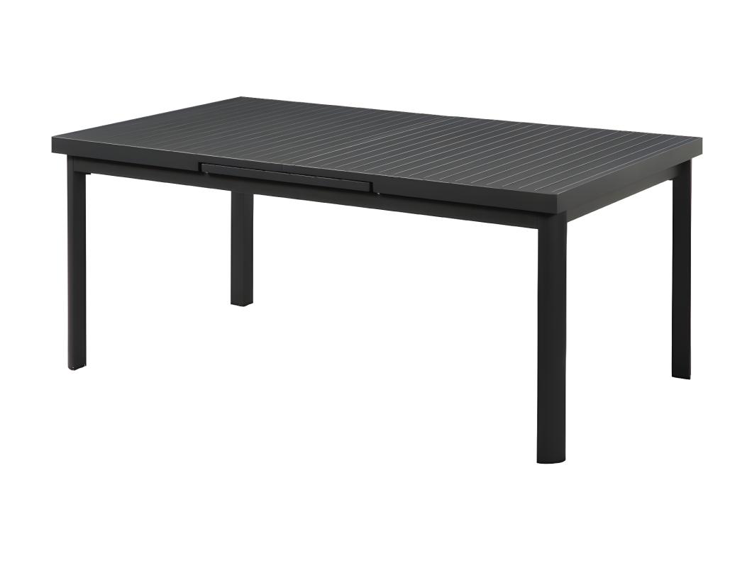 Rozkładany stół ogrodowy  z aluminium, 180/240 cm – kolor antracytowy - NAURU