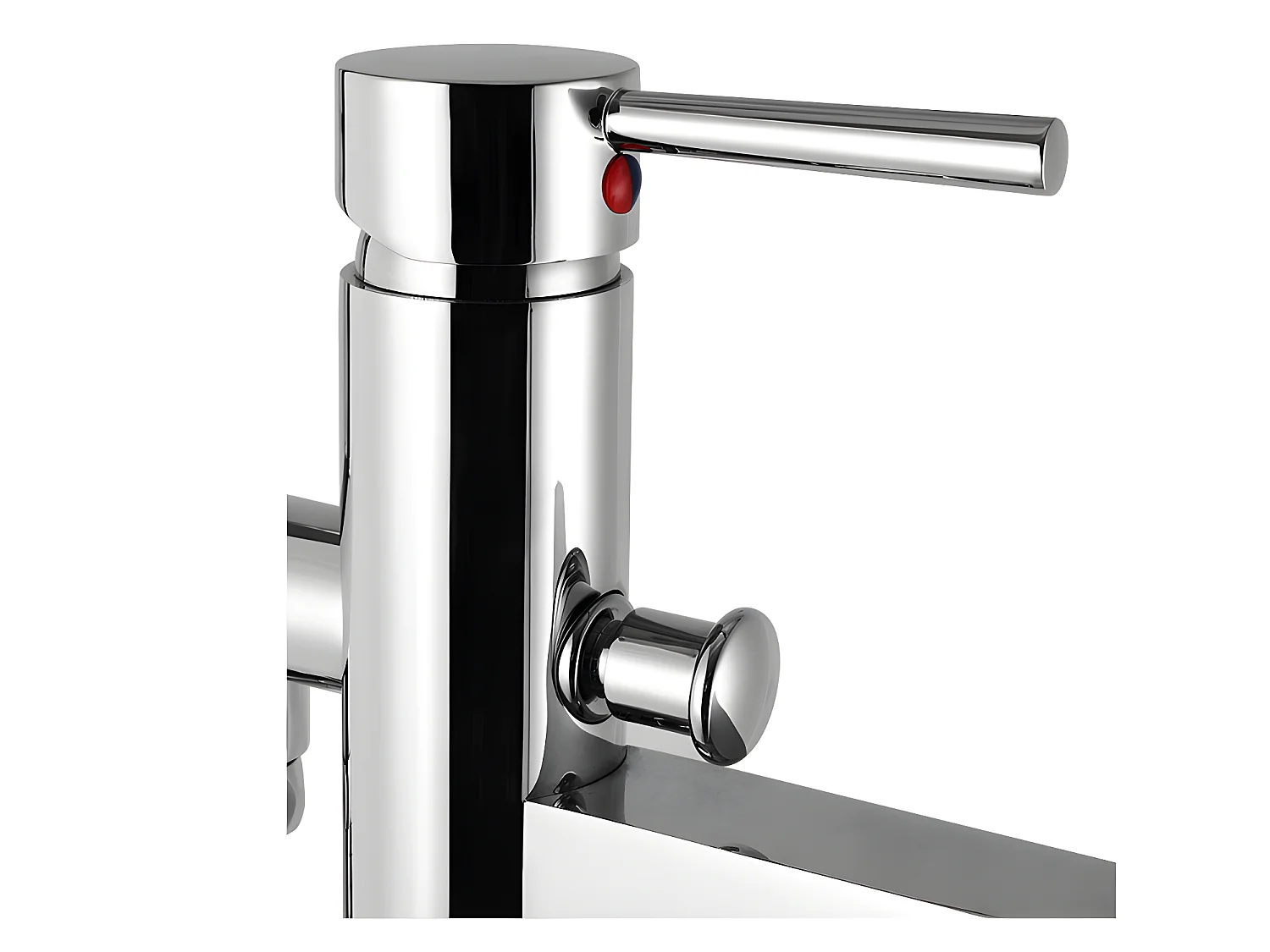 Ensemble baignoire îlot blanche TWIGGY + robinet mitigeur sur pied HARU