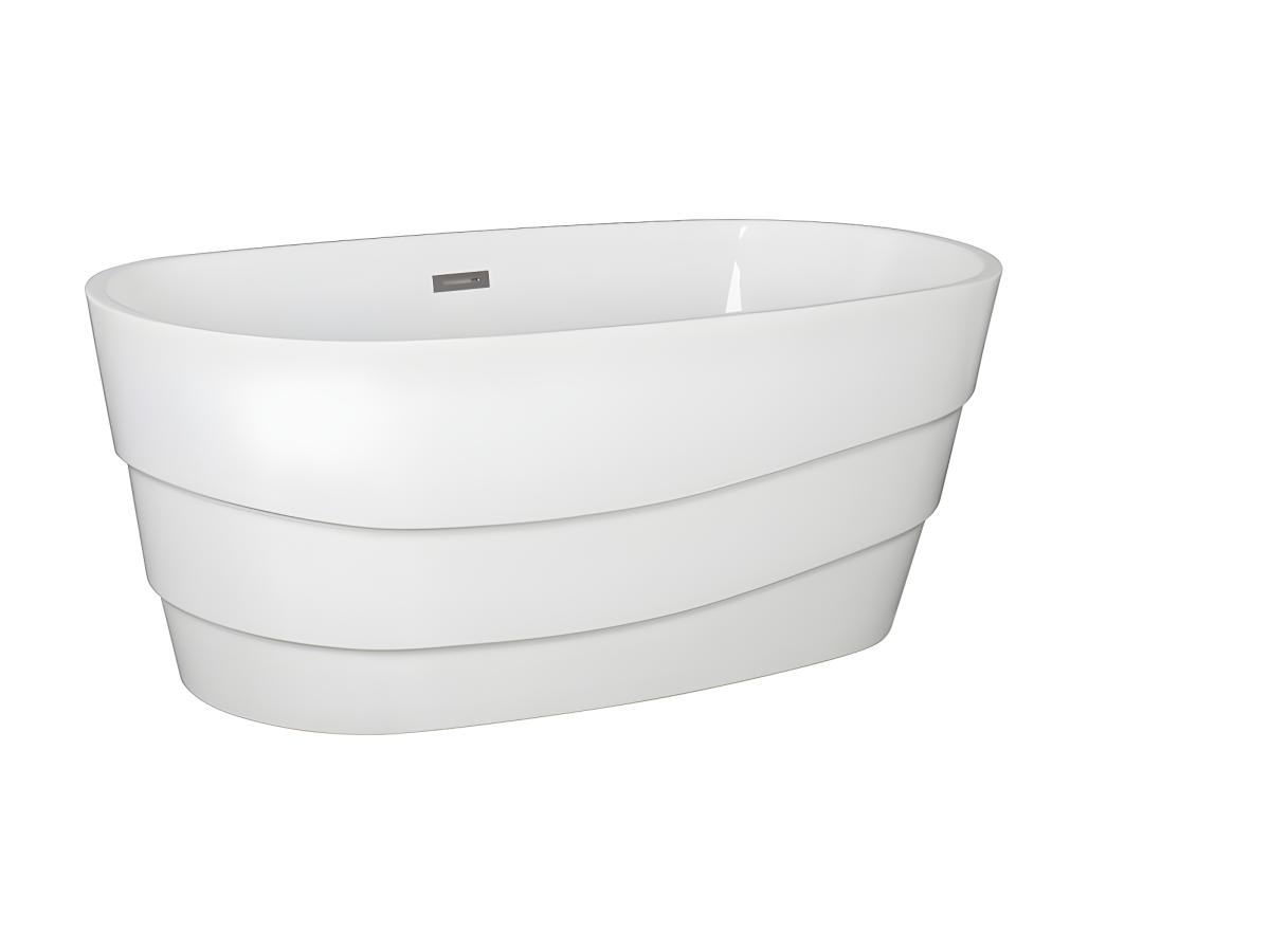 Freistehende Badewanne Design - 200 L - Weiß - DOMINIKA günstig online kaufen