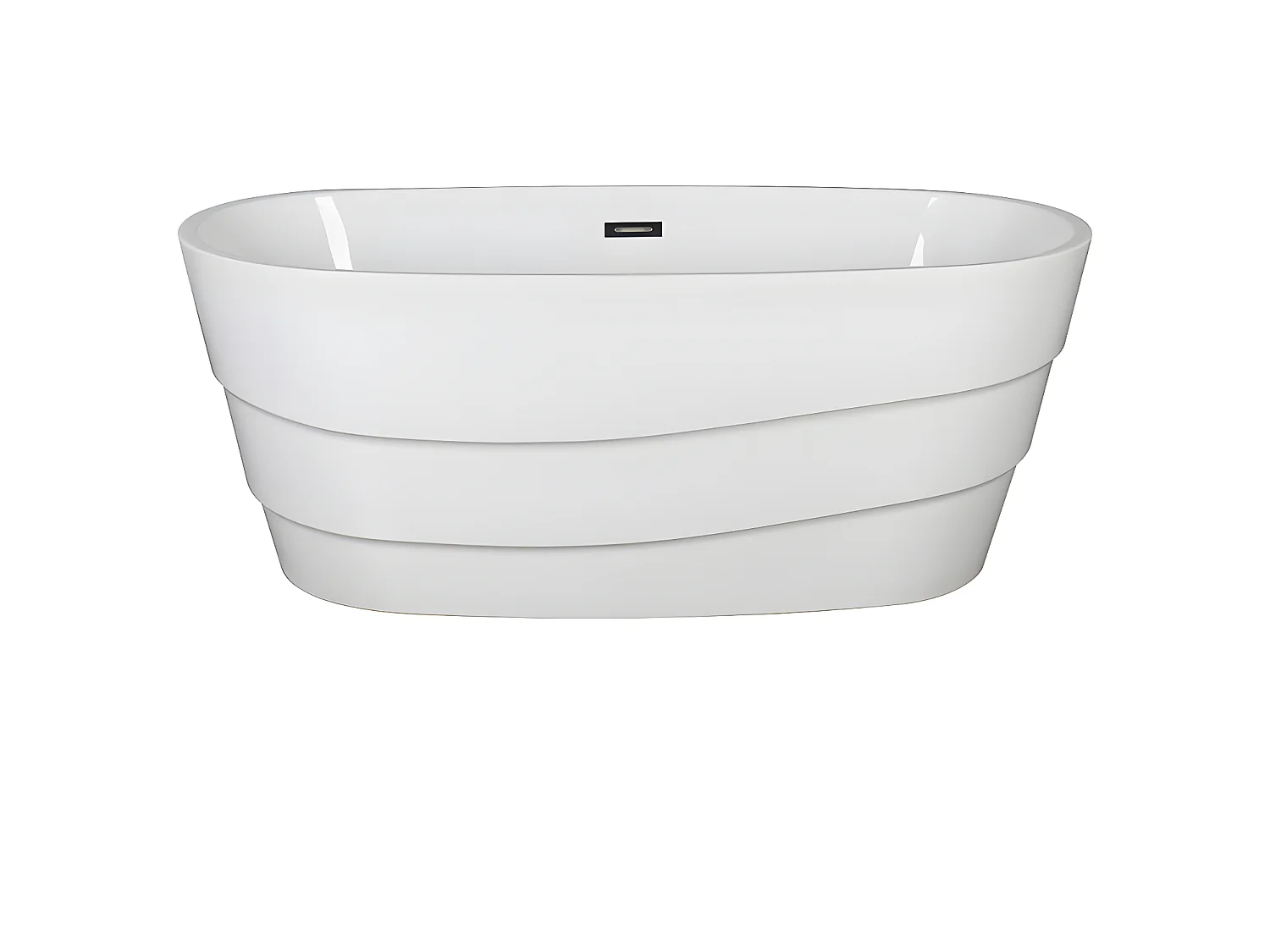 Bañera exenta - 200L - 150 x 72 x 58 cm - Blanco - Acrílico - DOMINIKA