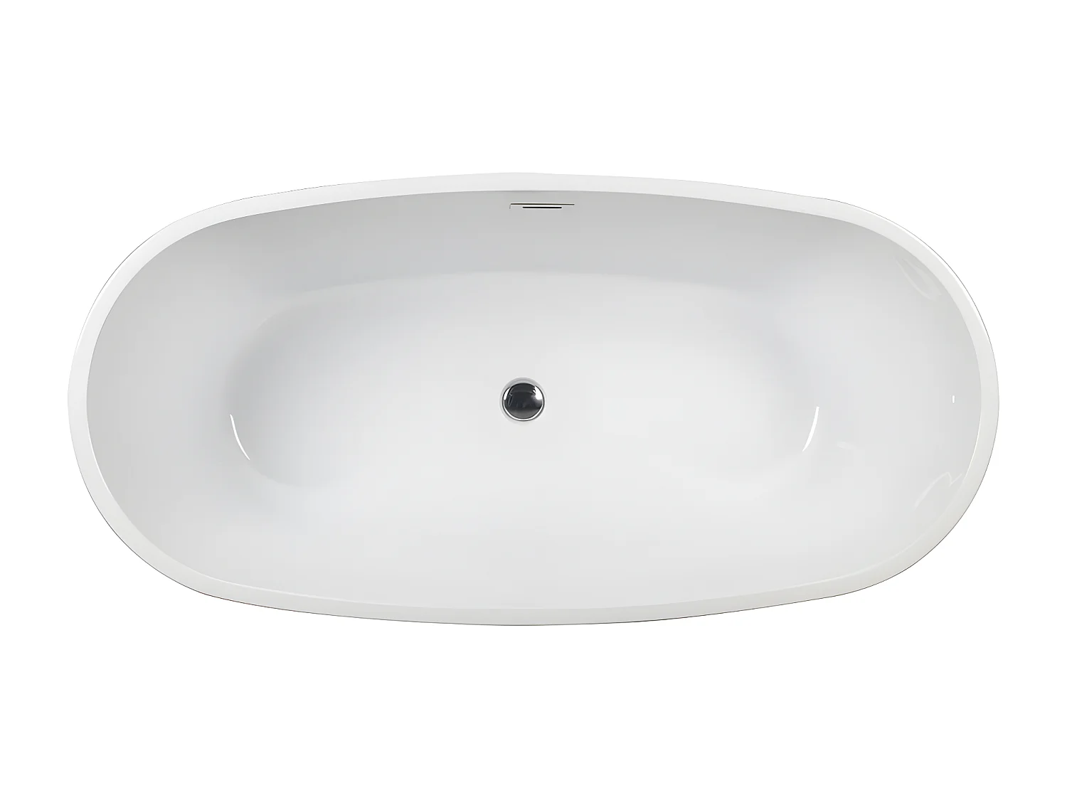 Bañera exenta - 200L - 150 x 72 x 58 cm - Blanco - Acrílico - DOMINIKA