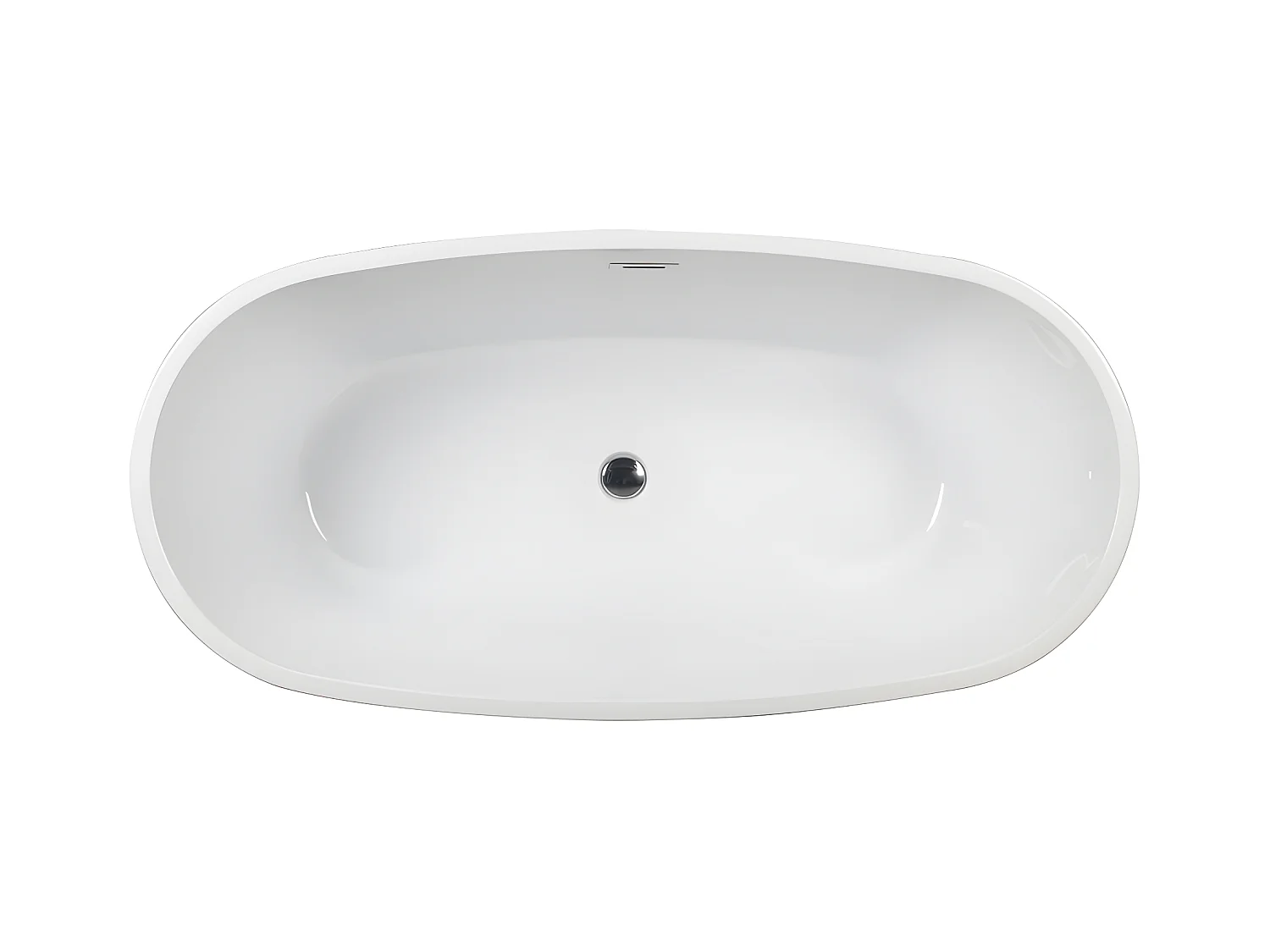 Vrijstaand designbad - 200 L - 150 x 72 x 58 cm - Wit - DOMINIKA