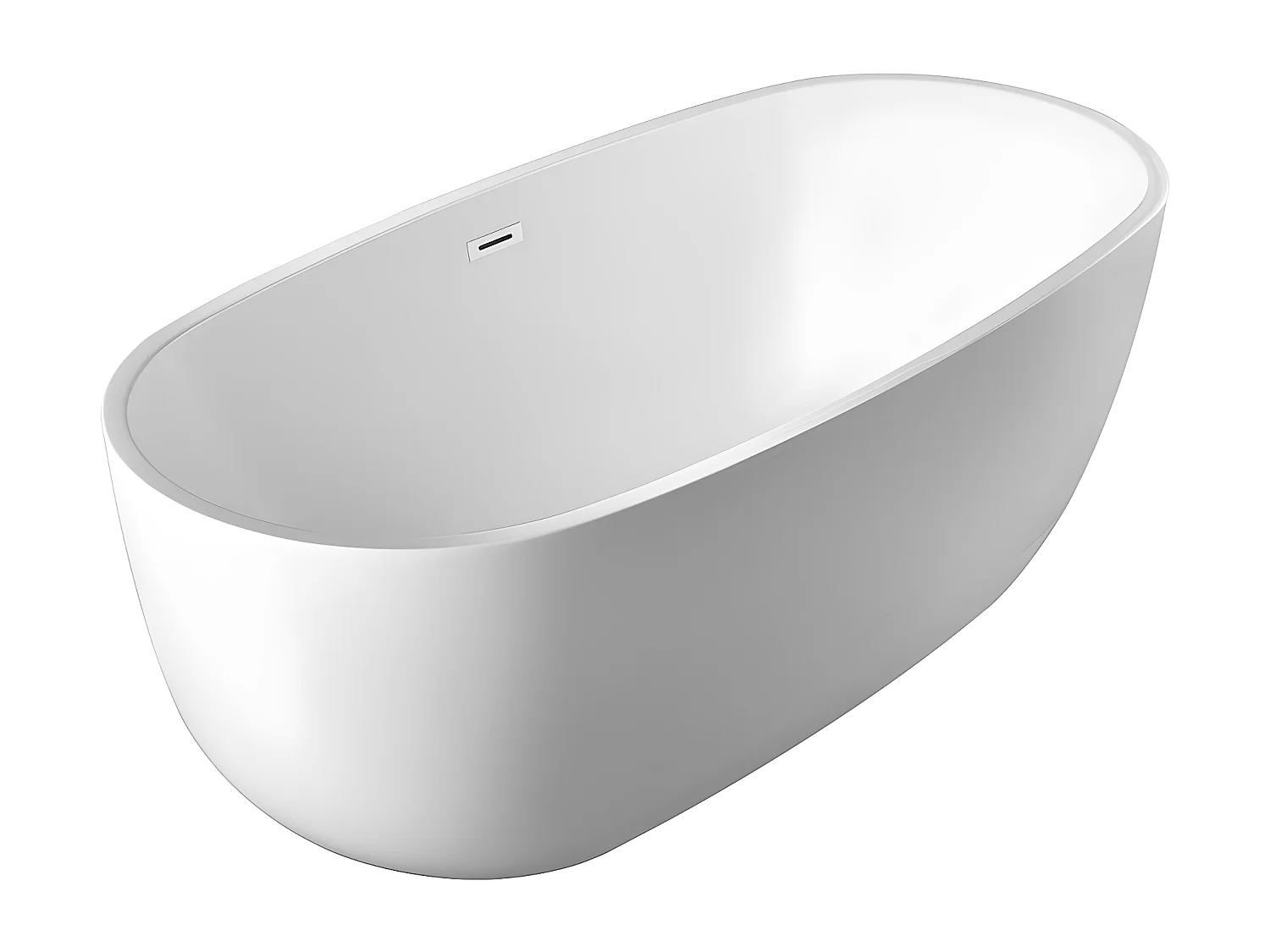 Bañera exenta - 238L - 170 x 80 x 58 cm - blanco - Acrílico - NICA