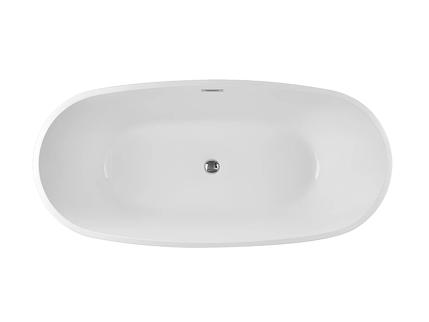 Bañera exenta - 238L - 170 x 80 x 58 cm - blanco - Acrílico - NICA