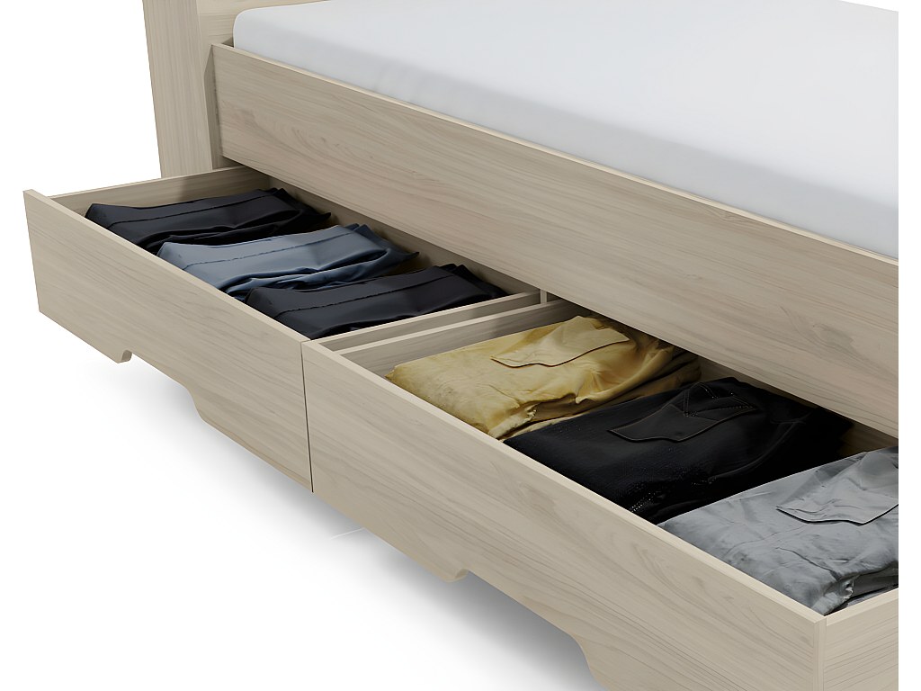 Cama con espacio de almacenaje BORIS