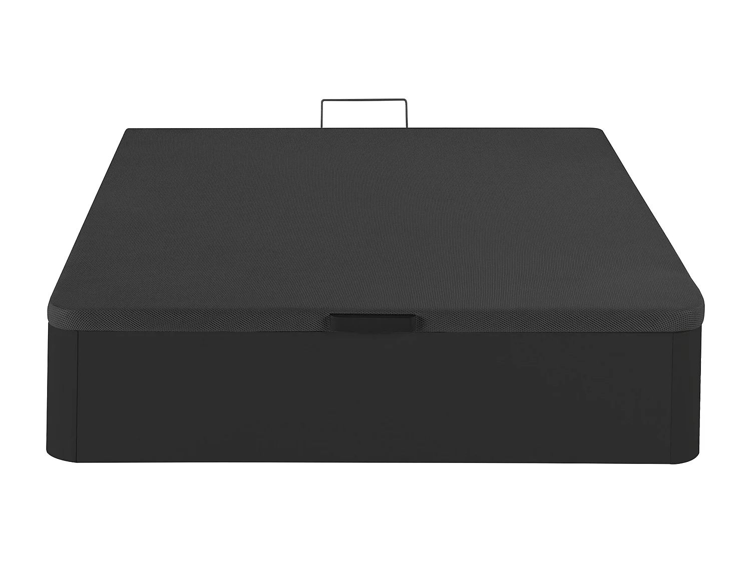 Rete letto contenitore Nero opaco - 160 x 200 cm - HESTIA di YSMÉE