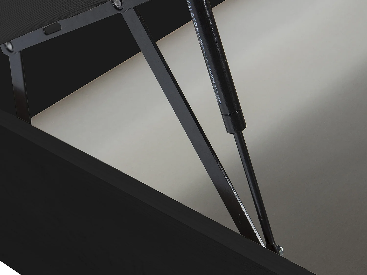 Rete letto contenitore Nero opaco - 160 x 200 cm - HESTIA di YSMÉE