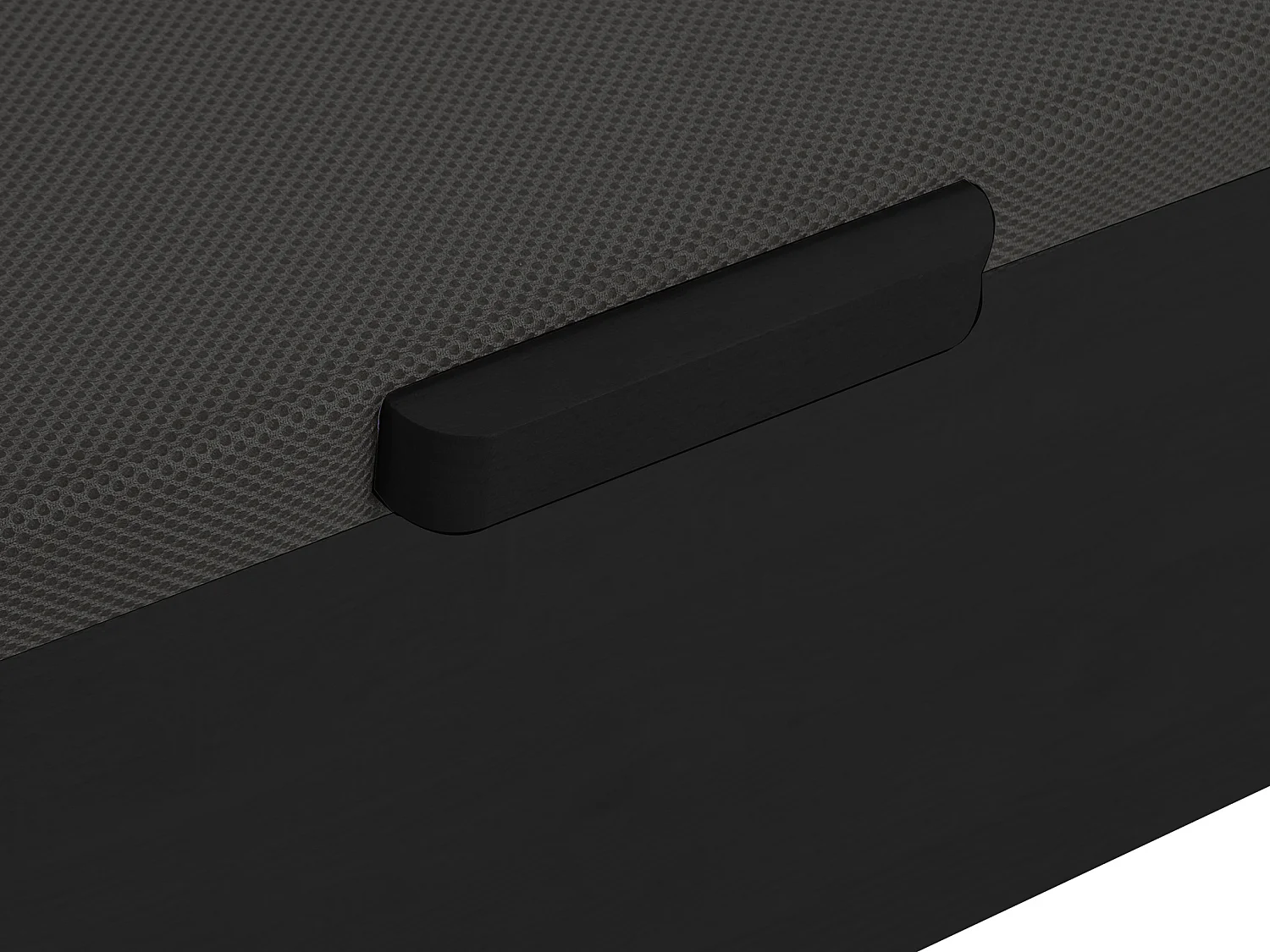 Rete letto contenitore Nero opaco - 160 x 200 cm - HESTIA di YSMÉE