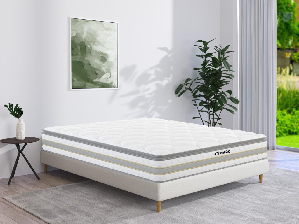 Taschenfederkernmatratze mit Übermatratze - 1 Zone - Härtegrad 2 - 180 x 20 günstig online kaufen