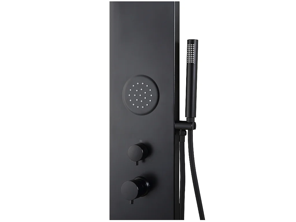 Colonna da doccia idromassaggio JUBIDA - nero - 20x130 cm