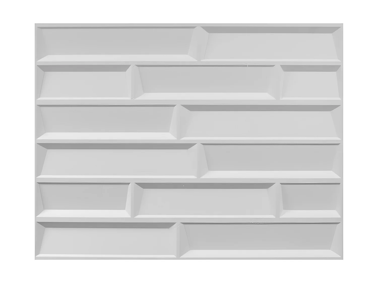 3D Wandpaneel - 1 Pack: 3 m² - Set aus 6 Teilen - GREAT