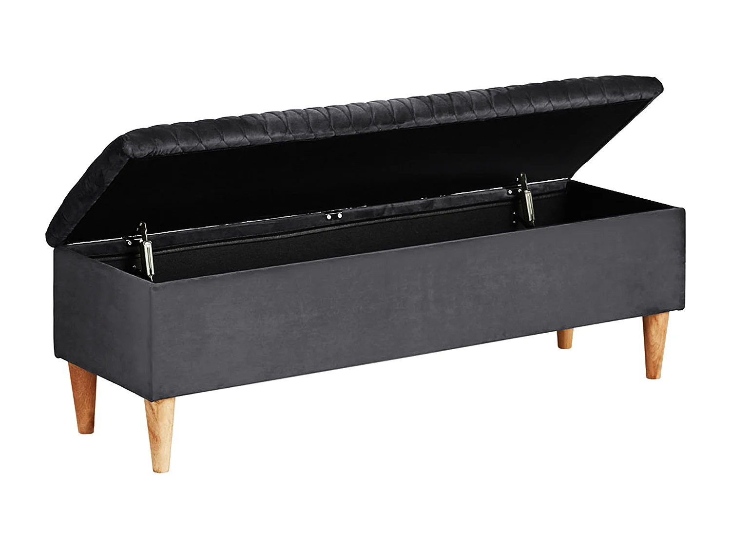 Sitzbank - Samt - Grau - DANIELE