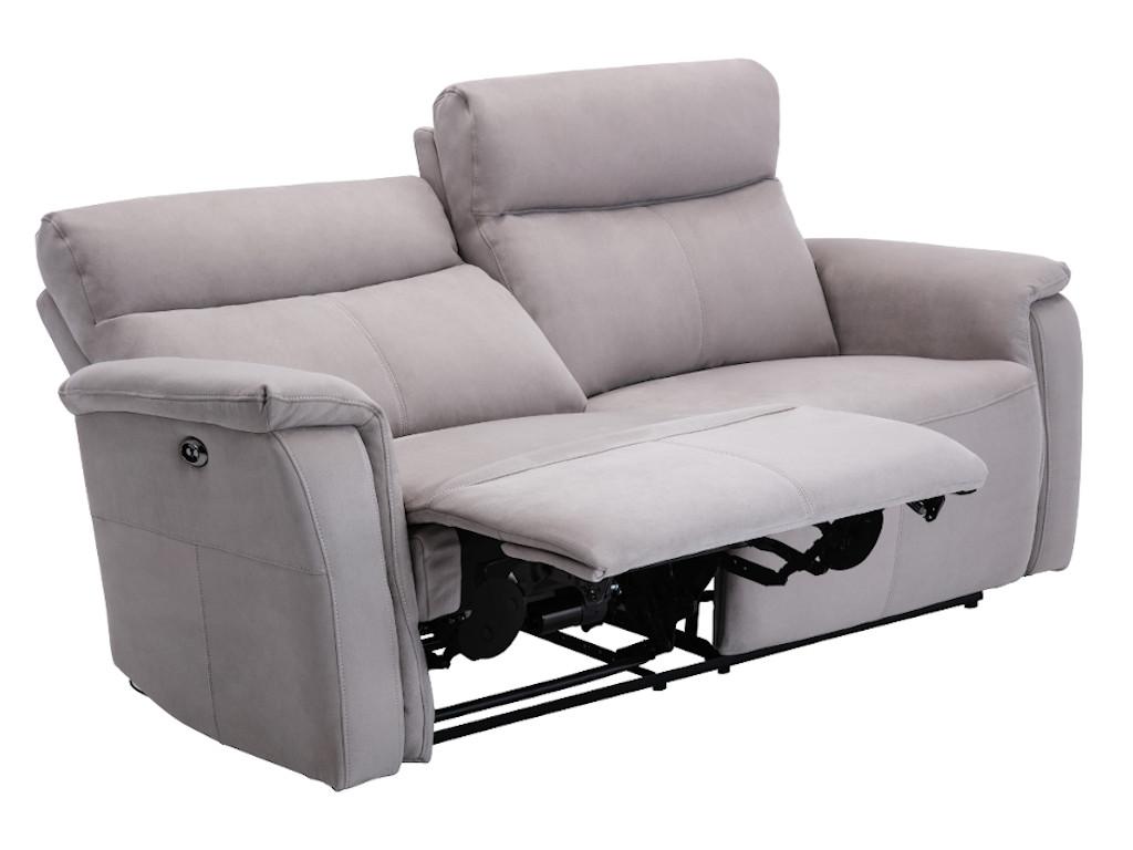 Relaxsofa elektrisch 3-Sitzer HENEL - Stoff - Beige kaufen