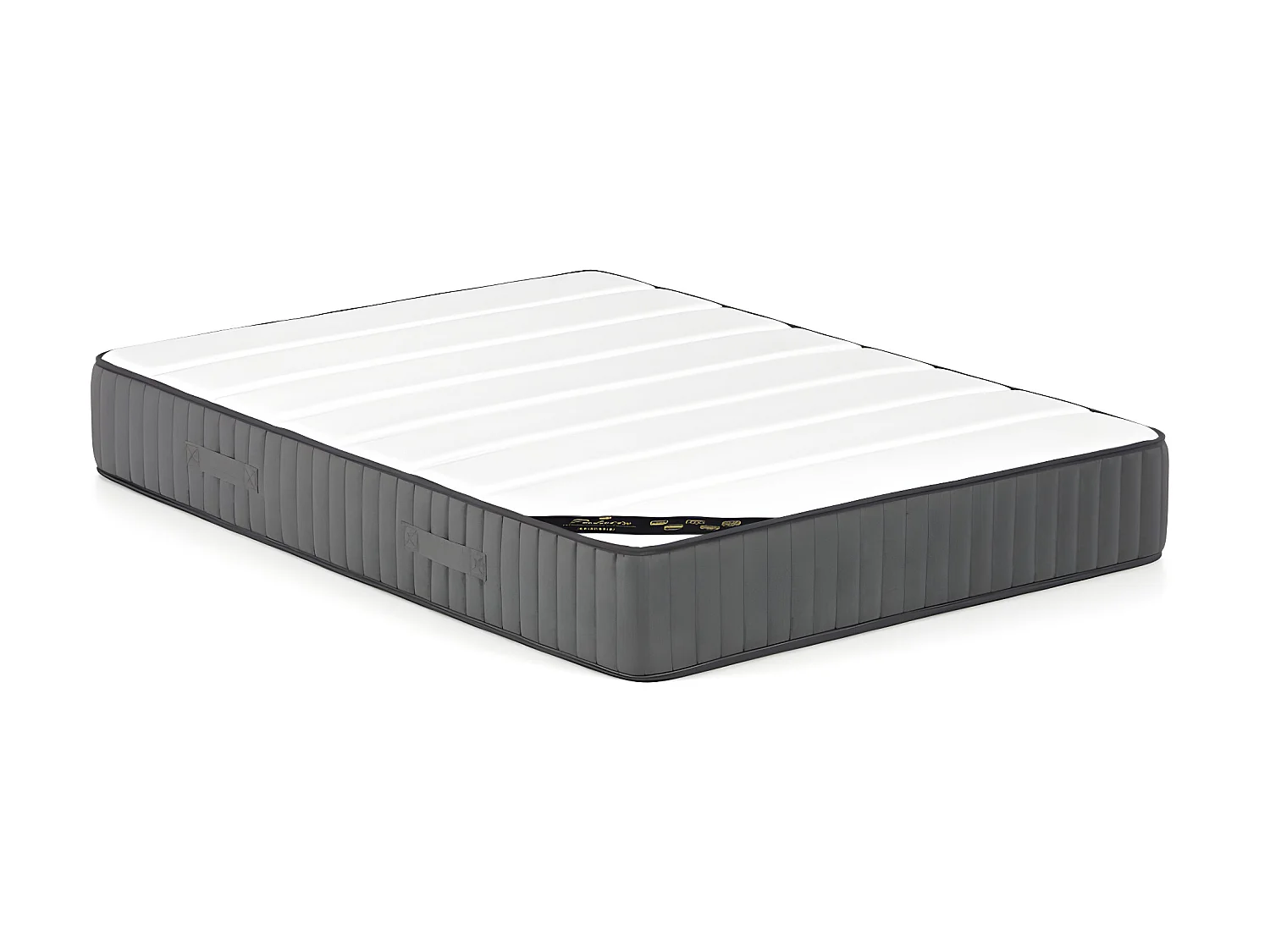 Ensemble 160 x 200 cm sommier + matelas hybride ressorts ensachés 7 zones et mousse haute résilience ép.26cm - AUDACE de PALACIO
