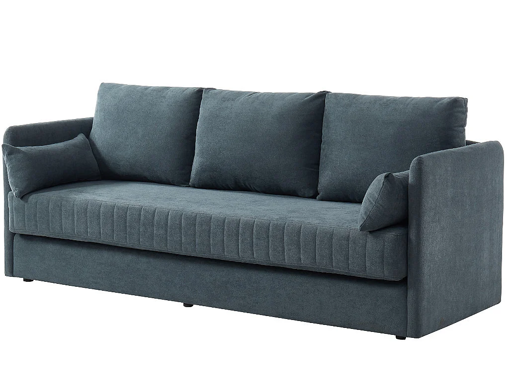 Sofá cama de 3 plazas de tela GRECCO - Gris
