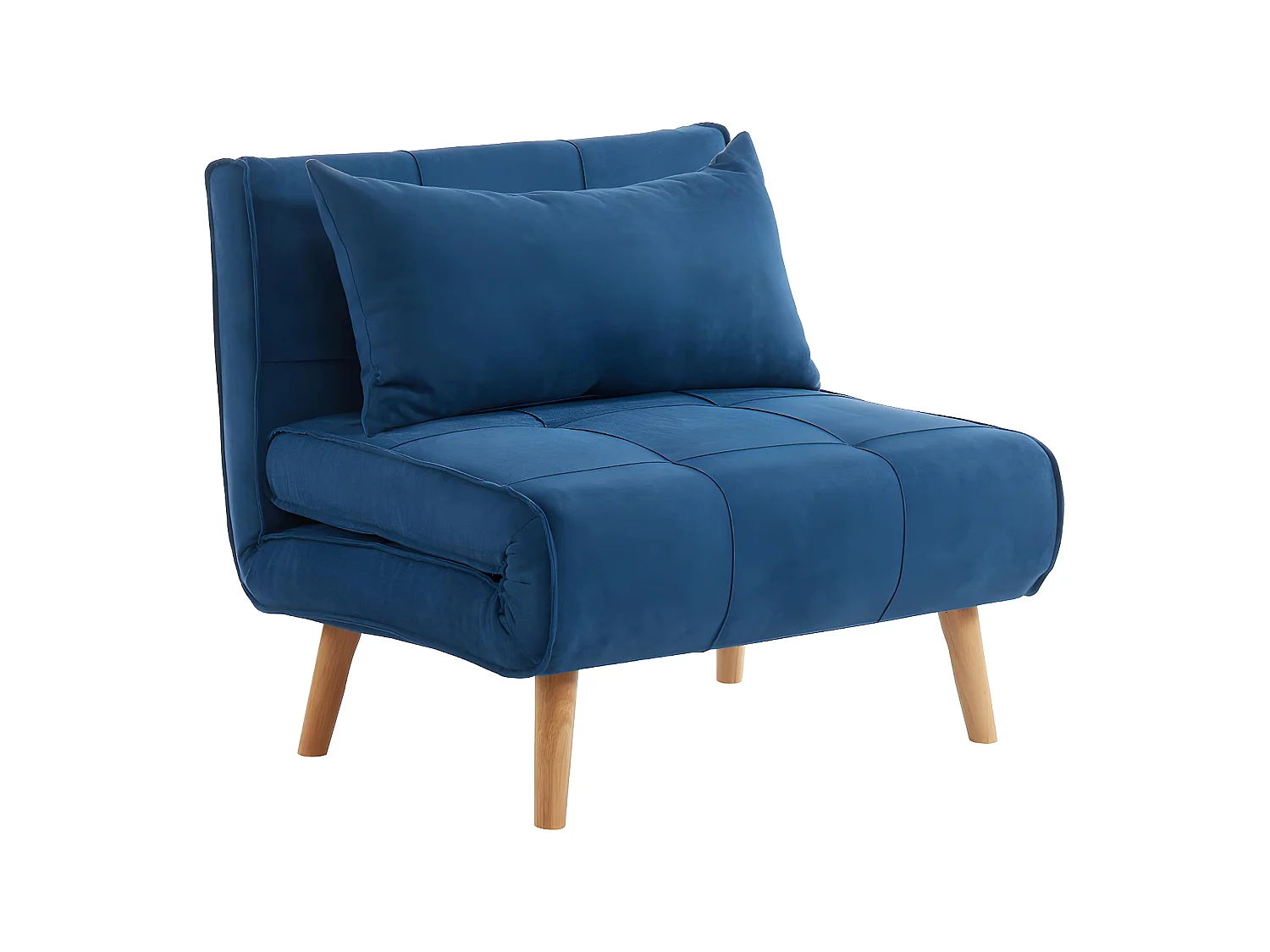 XL eenpersoons-slaapbank CHILA van stof - Blauw