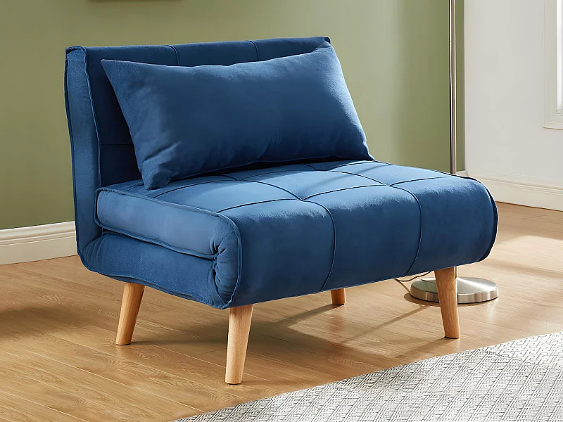 Schlafsessel - Stoff - Blau - CHILA