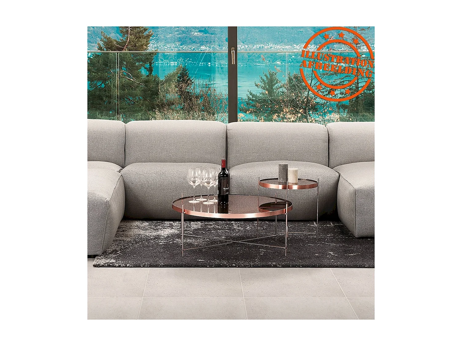 Table basse design espejo big