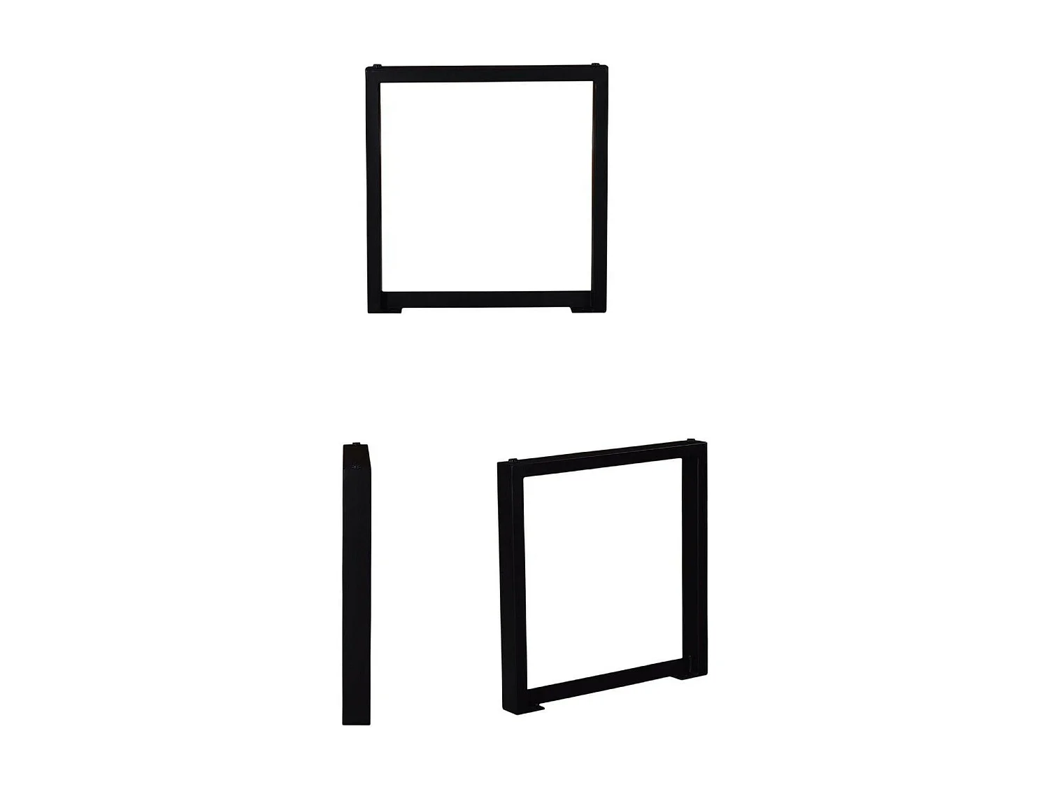 Table de Repas en Bois "Crosa II" 180cm Marron & Noir