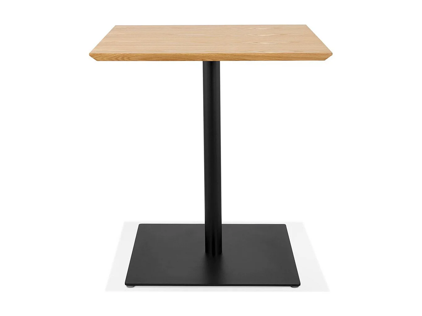 Table de Repas Design "Gazino" 75cm Naturel & Noir