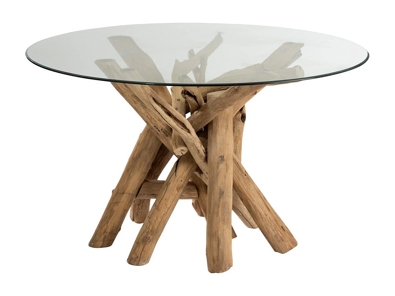 Table à Manger Design "Branches" 128cm Naturel