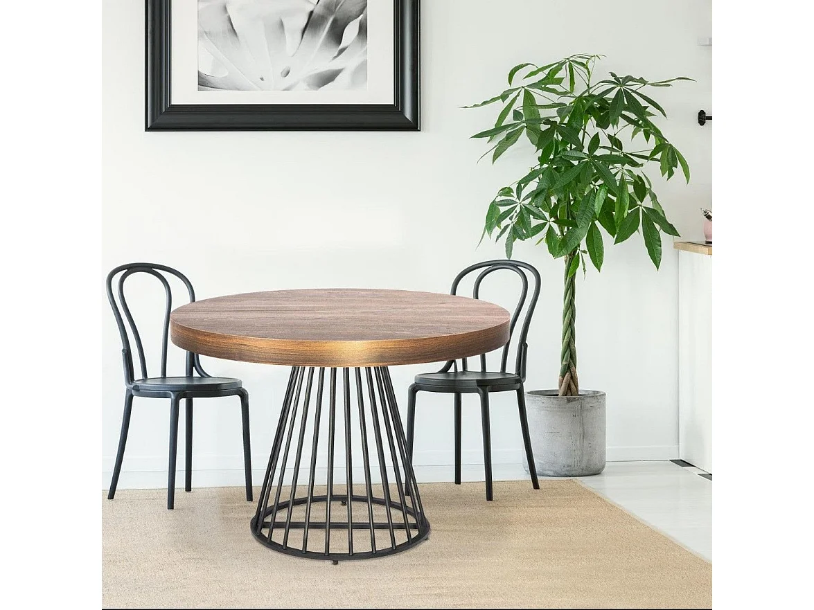 Table de Repas Extensible "Virginia" 110-260cm Naturel