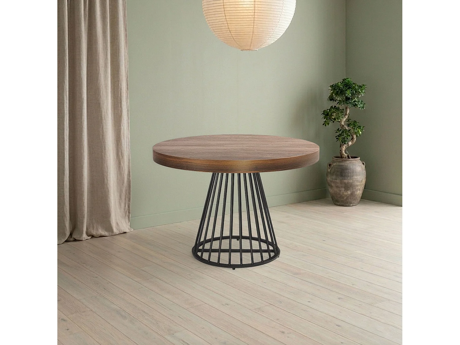 Table de Repas Extensible "Virginia" 110-260cm Naturel