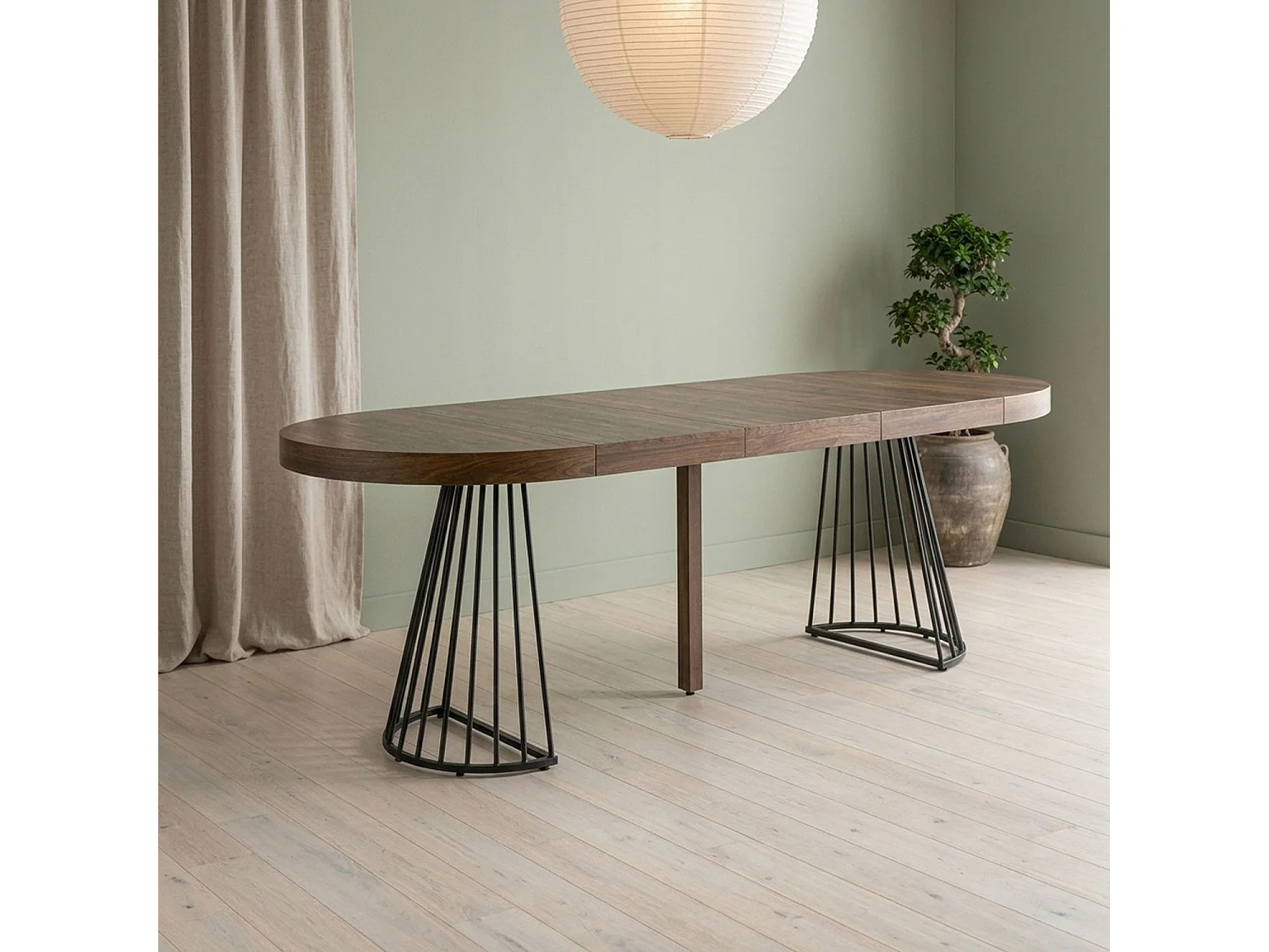 Table de Repas Extensible "Virginia" 110-260cm Naturel