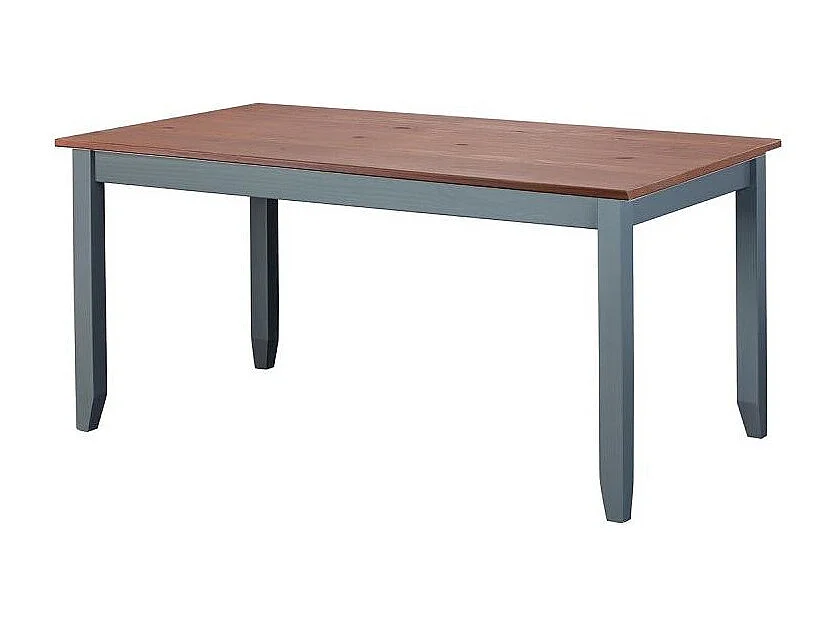 Table de Repas Bois "Zernan" 160cm Gris & Naturel