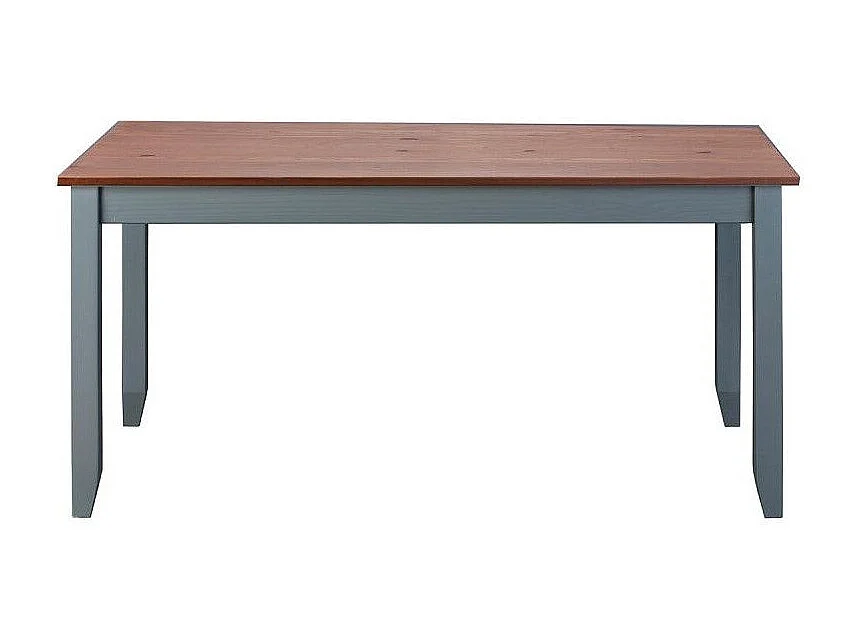 Table de Repas Bois "Zernan" 160cm Gris & Naturel