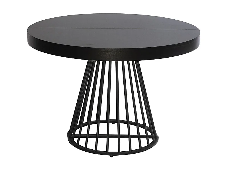Table de Repas Extensible "Virginia" 110-260cm Noir