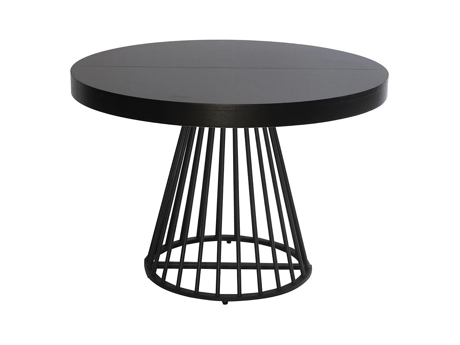 Table de Repas Extensible "Virginia" 110-260cm Noir