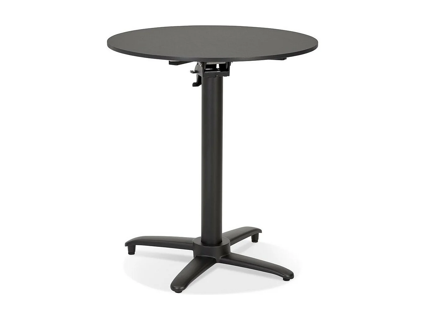 Table de Repas Pliable Design "Ludmila" 76cm Noir