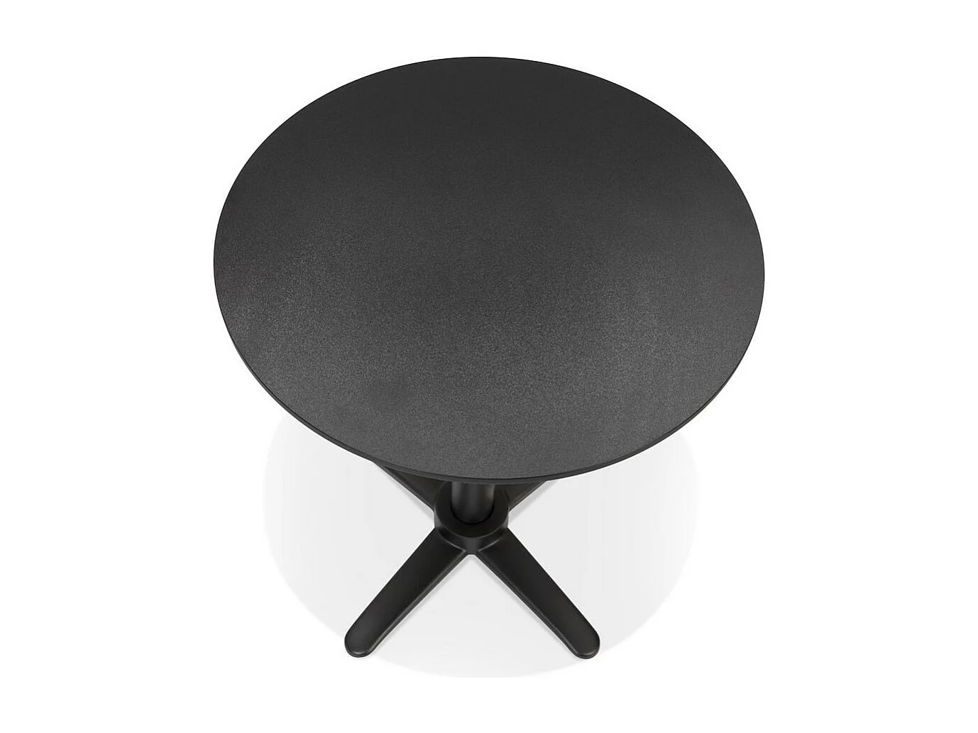 Table de Repas Pliable Design "Ludmila" 76cm Noir