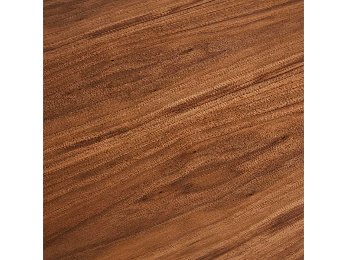 Table à Manger en Bois "Laby" 200cm Noyer & Noir