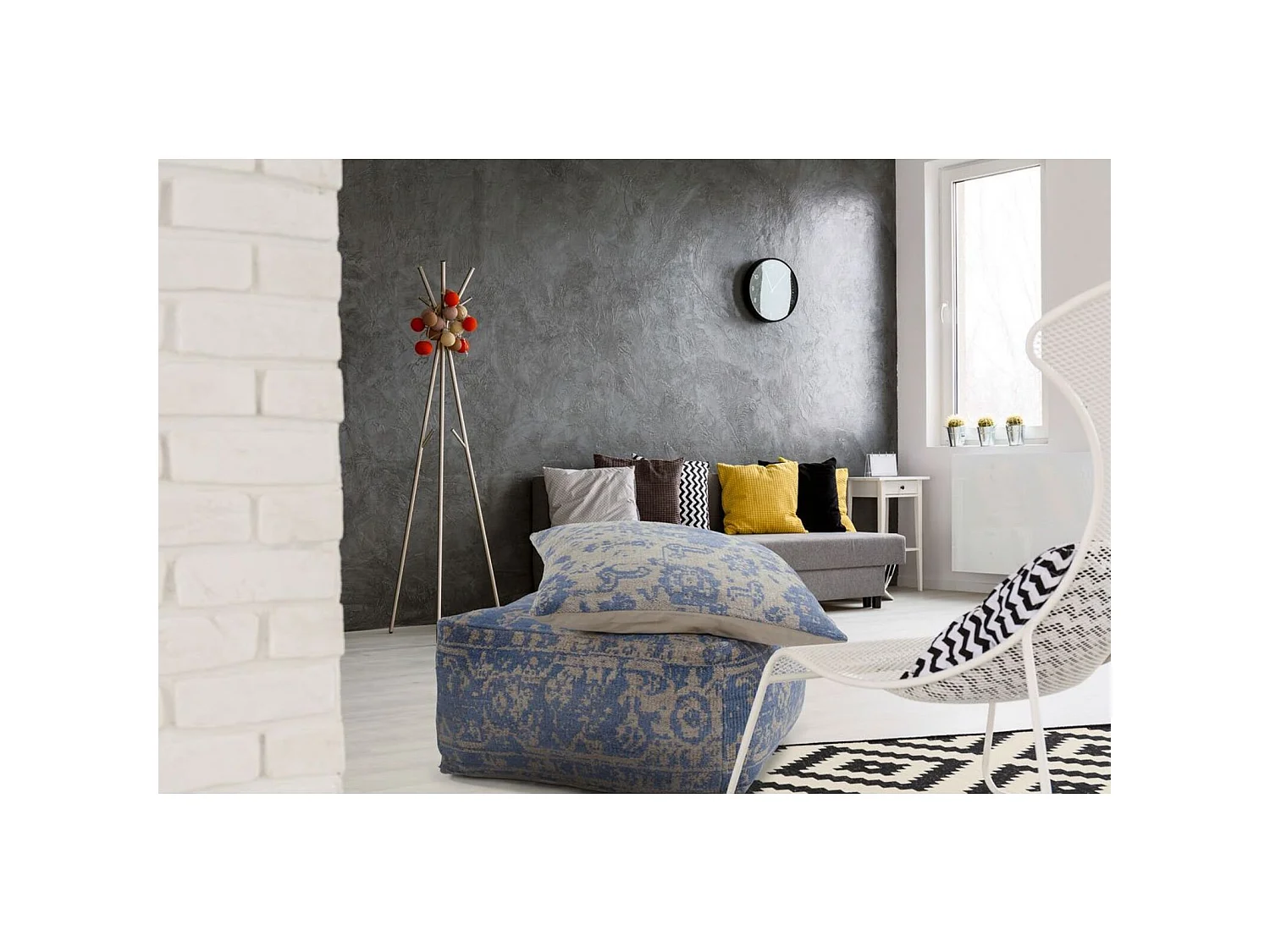 Pouf et coussin paramount - 80 x 80 cm