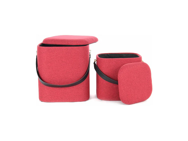 Poufs gigognes arabella (lot de 2)