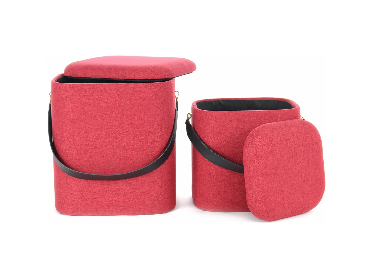 Poufs gigognes arabella (lot de 2)
