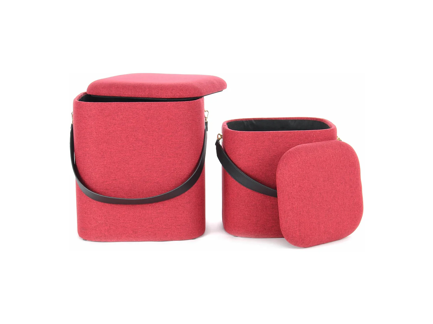 Poufs gigognes arabella (lot de 2)