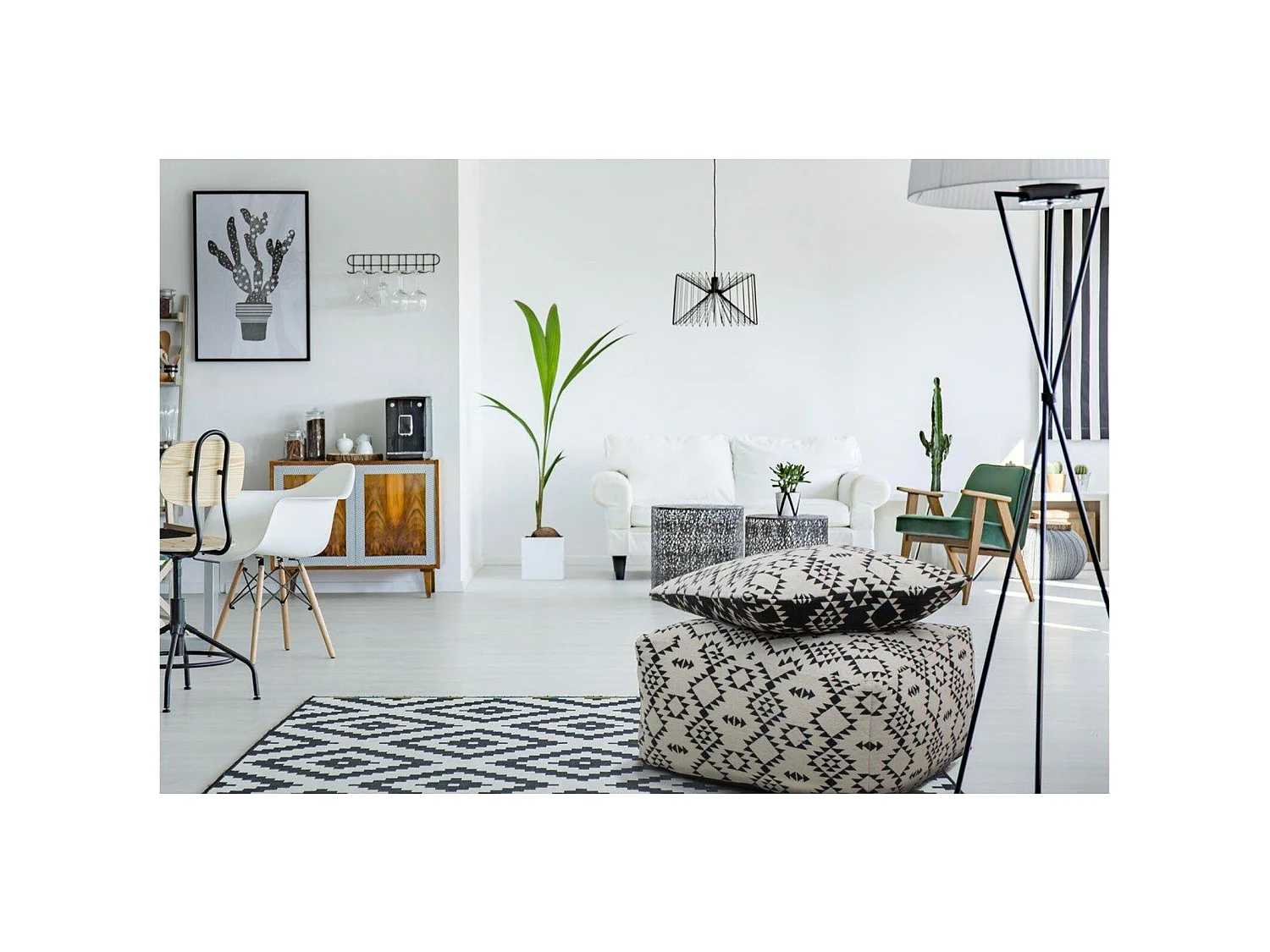 Pouf coussin set - 80 x 80 cm