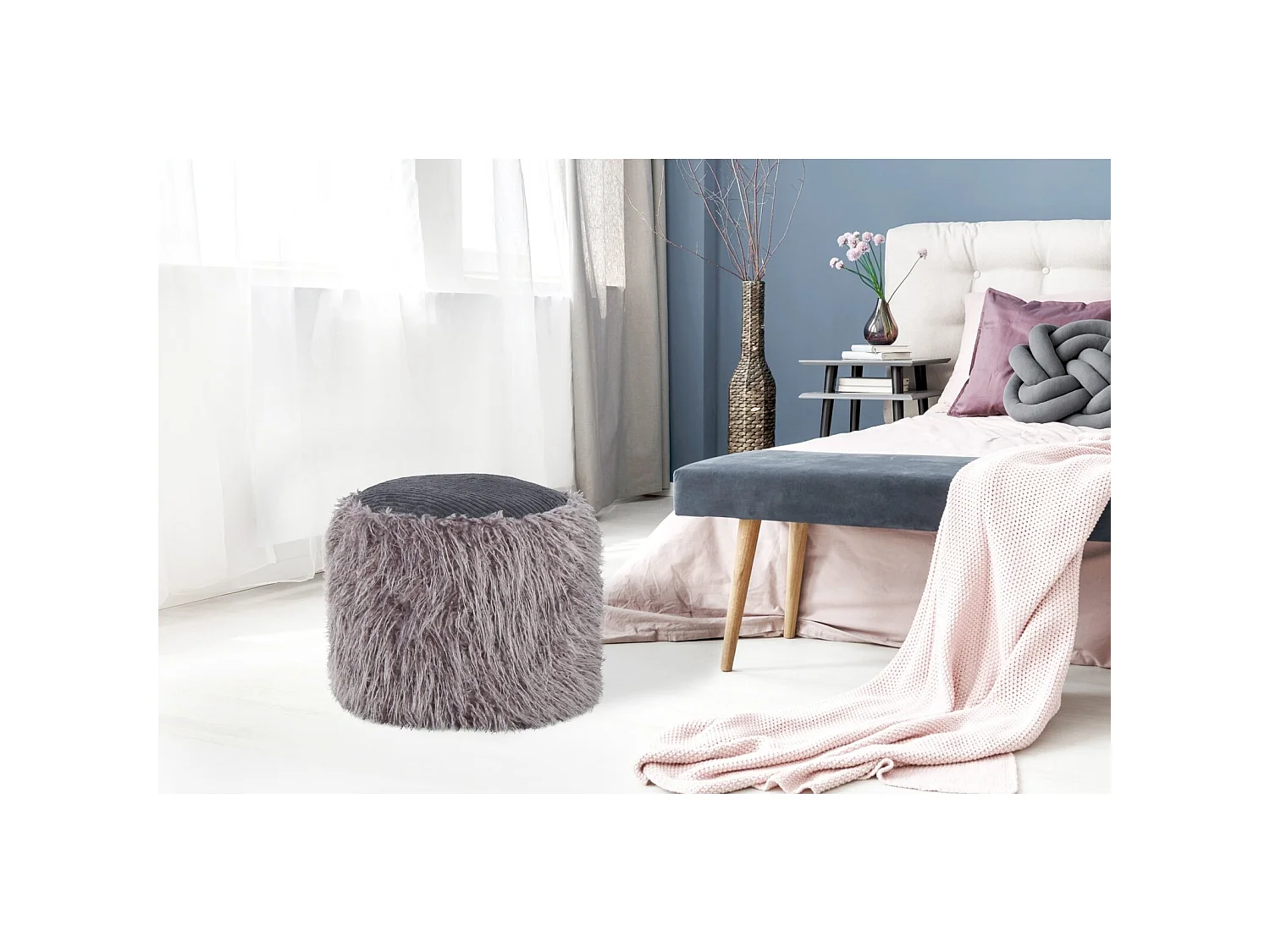 Pouf fourrure fur 125