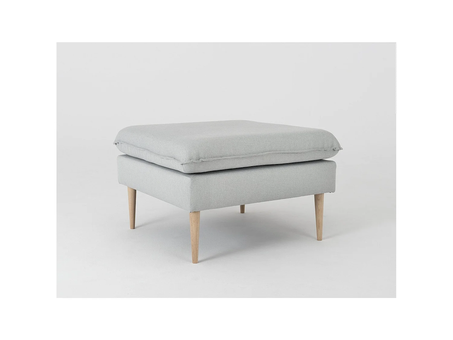 Pouf posh Gris platine