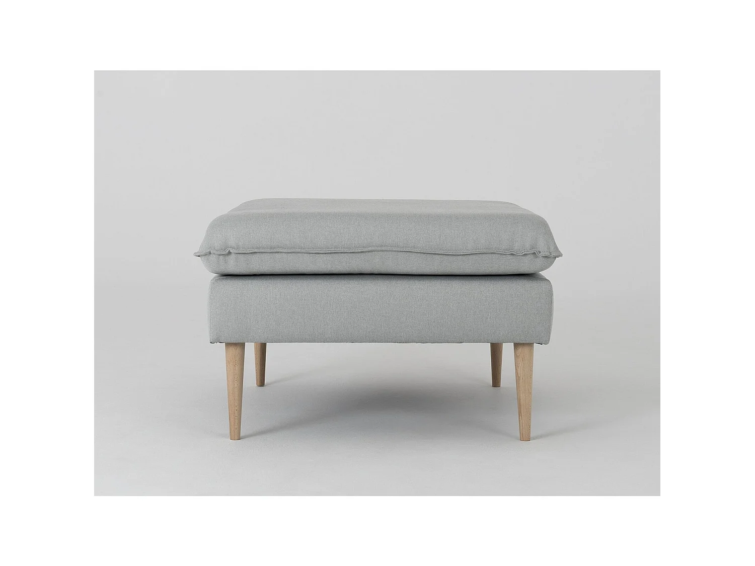 Pouf posh Gris platine