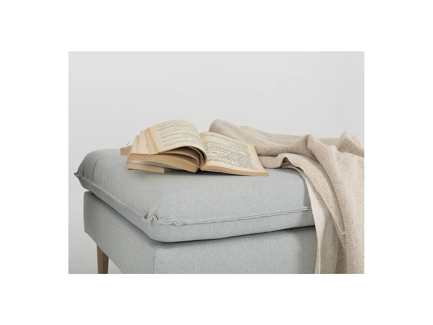 Pouf posh Gris platine