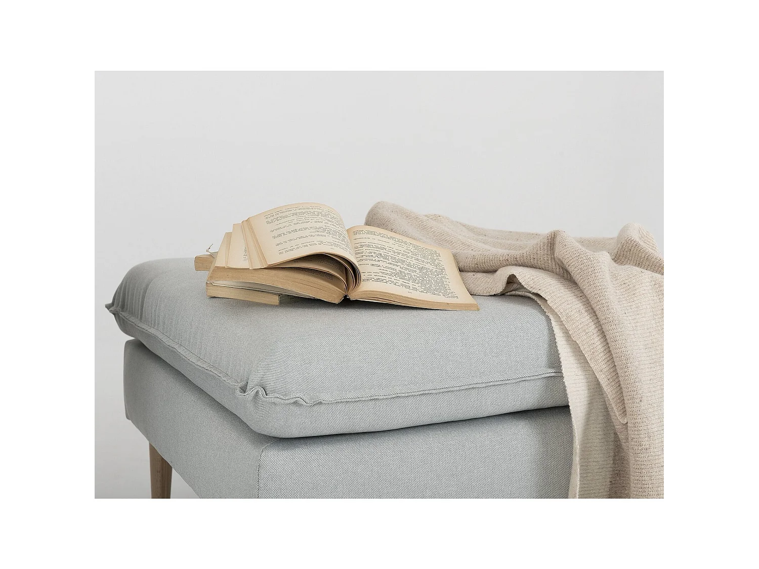 Pouf posh Gris platine